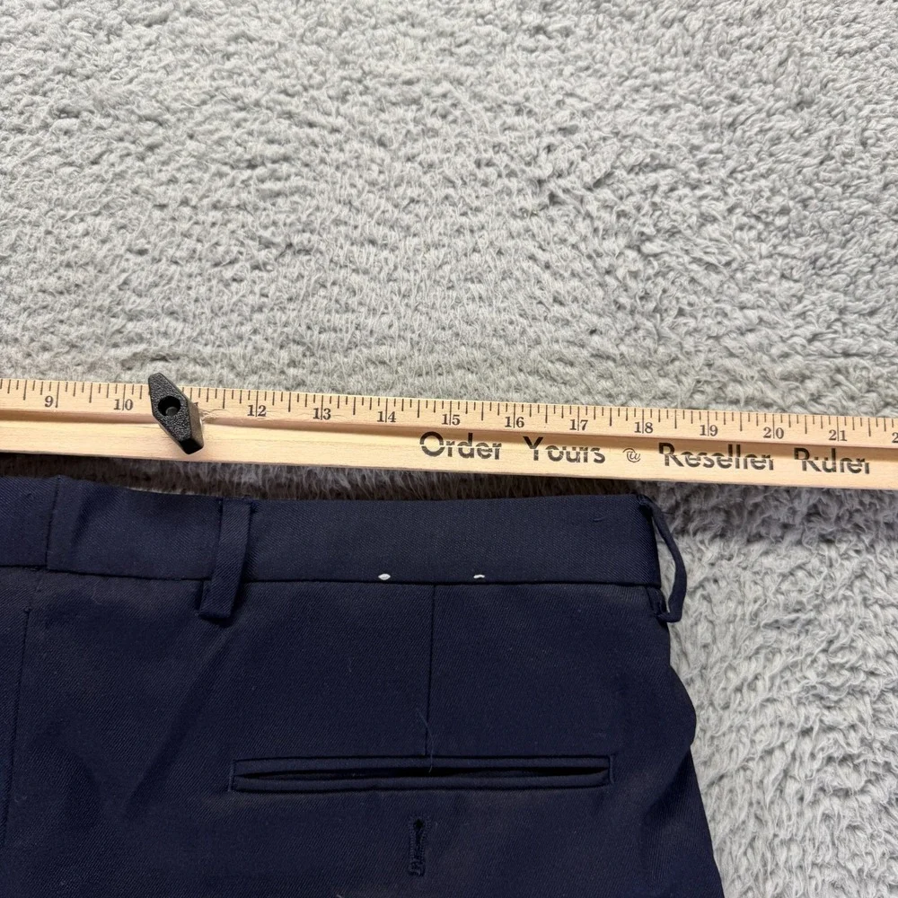 Express Pant Men's 36x28 Blue Polyester Chino Straight Business Career Stretch
